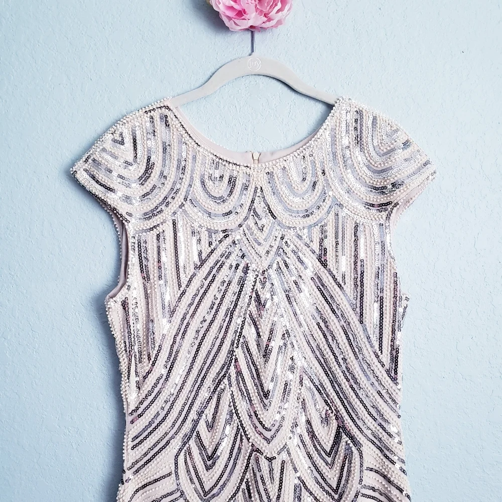 Pretty Guide Roaring 20s Flapper Great Gatsby Dress - Picture 4 of 8